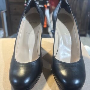 Christian Louboutin Black Heels Classic Leather